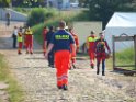 Uebung PRhein Feuerwehr Polizei DLRG Leverkusen Hitdorf P015